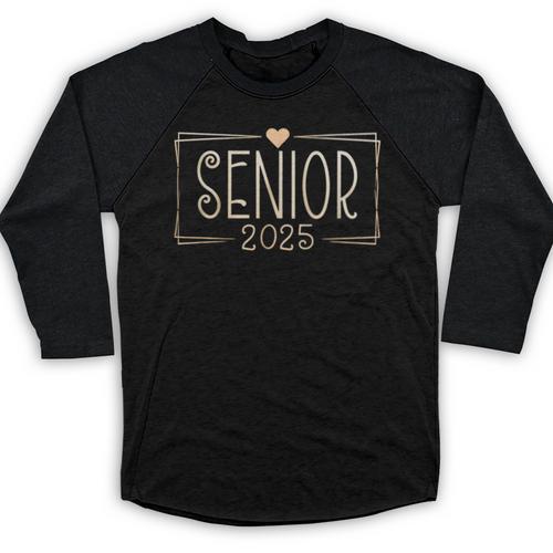 Senior 2025 Graduation Class Of 2025 Baseball Raglan Shirt - Best Gift Smart