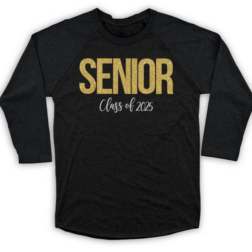 Senior 2025 Graduation Class Of 2025 Senior Men Women Baseball Raglan Shirt - Best Gift Smart