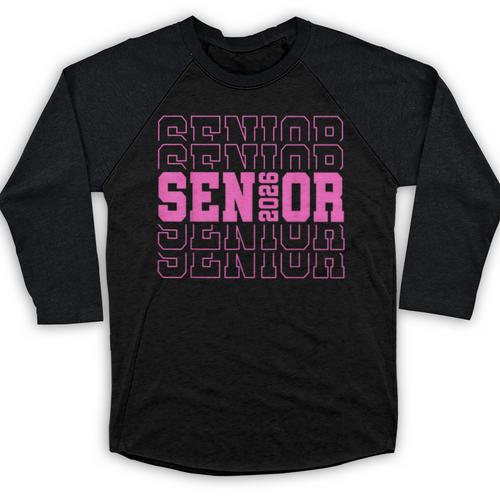 Senior 2026 Class Of 2026 Boys Girls Matching Graduation Baseball Raglan Shirt - Best Gift Smart