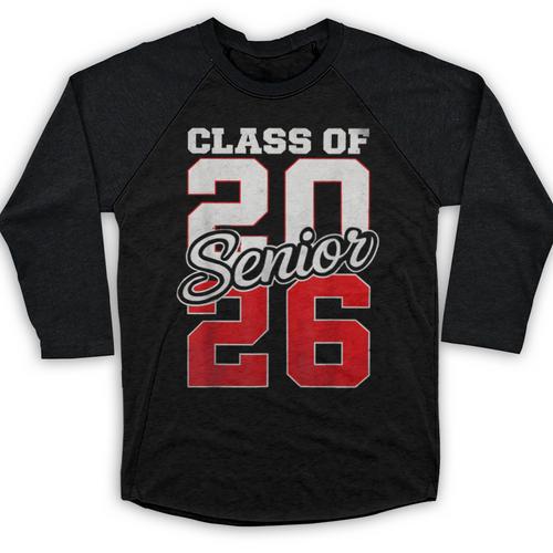 Senior 2026 Class Of 2026 Graduation 2026 Senior 26 Graduate Baseball Raglan Shirt - Best Gift Smart