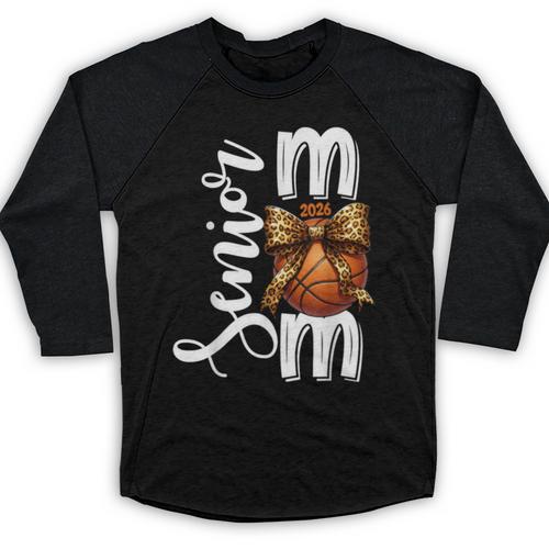 Senior Basketball Mom Class Of 2026 Player Graduation Grad Baseball Raglan Shirt - Best Gift Smart