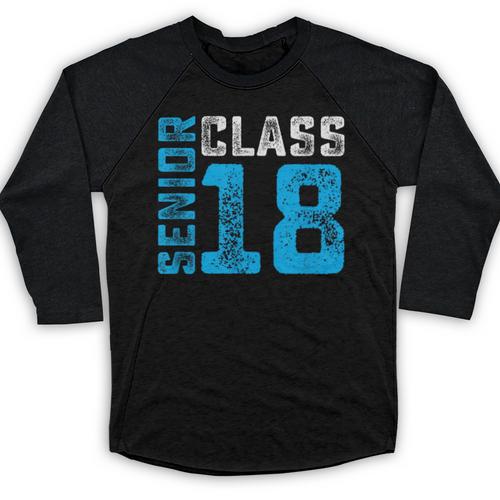 Senior Class 18 Shirt Graduation Apparel T-Shirt Baseball Raglan Shirt - Best Gift Smart
