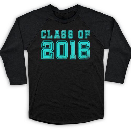 Senior Class Of 2016 Graduation T Shirt For Her Or Him Baseball Raglan Shirt - Best Gift Smart