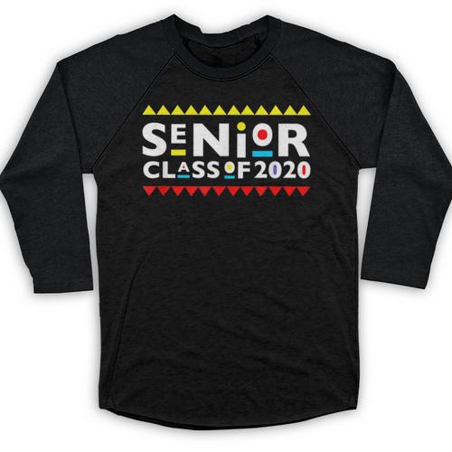 Senior Class Of 2020 90s TV Graduation For Grad Baseball Raglan Shirt - Best Gift Smart