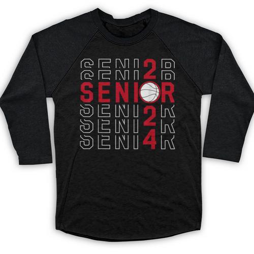 Senior Class Of 2024 Graduation 2024 Maroon Basketball Baseball Raglan Shirt - Best Gift Smart