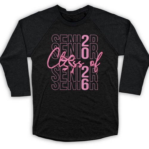 Senior Class Of 2026 Coquette Bow Graduation 2026 Girl Women Baseball Raglan Shirt - Best Gift Smart