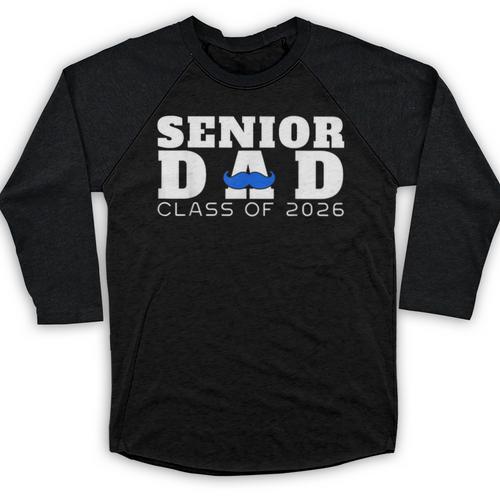 Senior Dad 2026 Class Of 2026 Graduation Baseball Raglan Shirt - Best Gift Smart