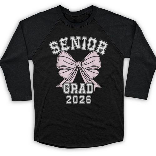 Senior Grad 2026 Class Of 2026 Senior Graduation 2026 Baseball Raglan Shirt - Best Gift Smart