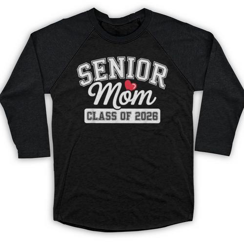 Senior Mom Class Of 2026 Senior Mama 2026 Graduation Women Baseball Raglan Shirt - Best Gift Smart