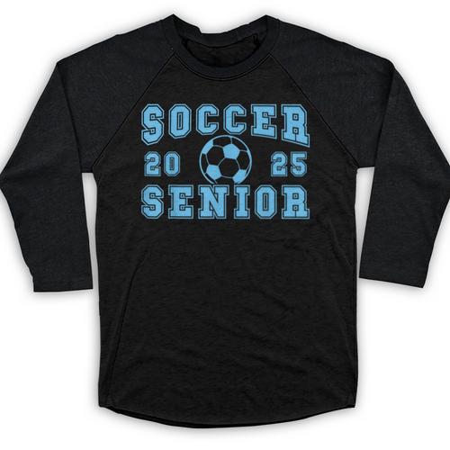 Soccer Senior Night Soccer Senior 2025 Graduation 16 Baseball Raglan Shirt - Best Gift Smart