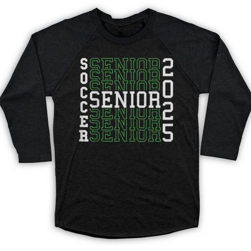 Soccer Senior Night Soccer Senior 2025 Graduation 45 Baseball Raglan Shirt - Best Gift Smart