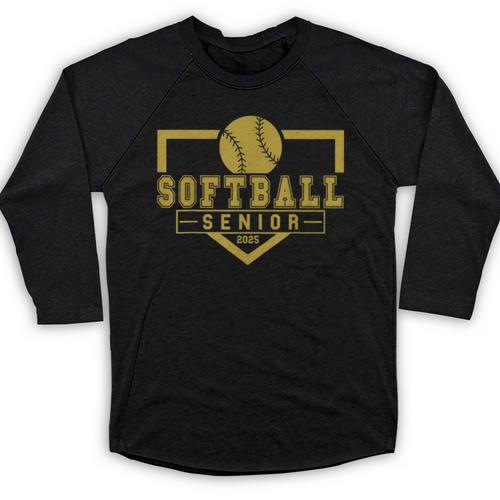 Softball Senior Night Softball Senior 2025 Graduation 20 Baseball Raglan Shirt - Best Gift Smart