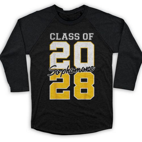 Sophomore 2028 Class Of 2028 Graduation 2028 10th Grade Baseball Raglan Shirt - Best Gift Smart