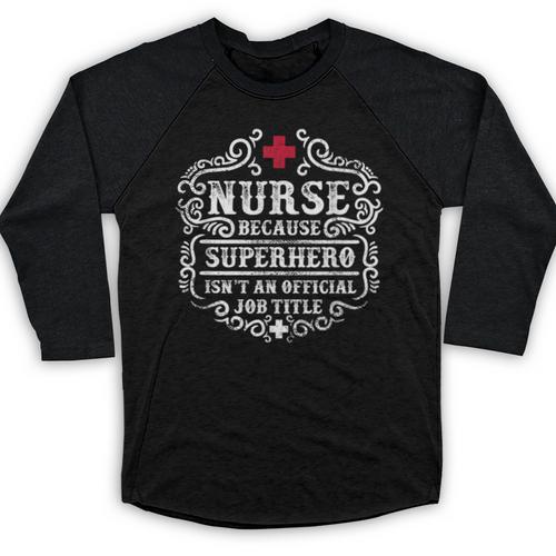 Superhero Nurse RN Graduation Thanks Shirt Baseball Raglan Shirt - Best Gift Smart