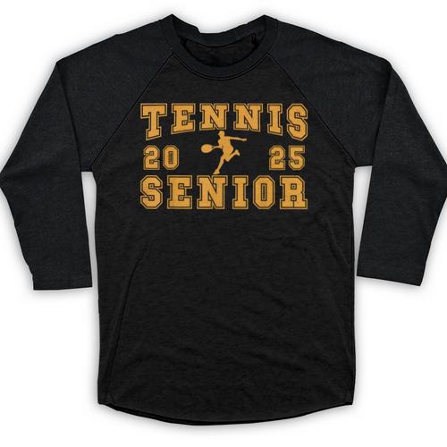 Tennis Senior Night Tennis Senior 2025 Graduation 11 Baseball Raglan Shirt - Best Gift Smart