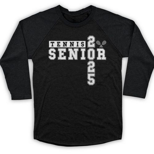 Tennis Senior Night Tennis Senior 2025 Graduation 3 Baseball Raglan Shirt - Best Gift Smart