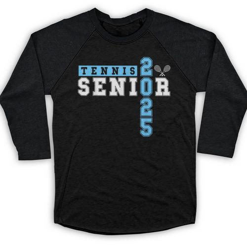 Tennis Senior Night Tennis Senior 2025 Graduation 33 Baseball Raglan Shirt - Best Gift Smart