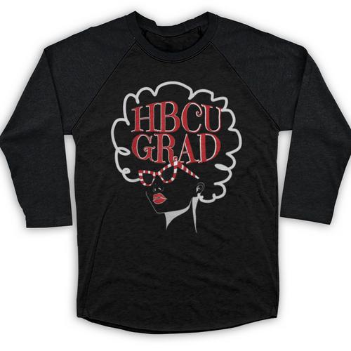 Historical College Graduation HBCU Grad Black Queen Baseball Raglan Shirt - Best Gift Smart