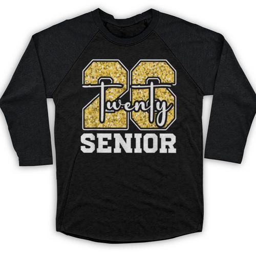 Twenty 2026 Class Of 26 Seniors Back To School Graduation Baseball Raglan Shirt - Best Gift Smart