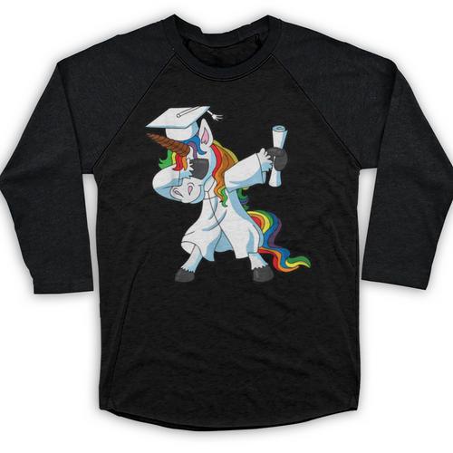 Unicorn Student Graduation 2022 Boys Girls Teenagers Teen Baseball Raglan Shirt - Best Gift Smart