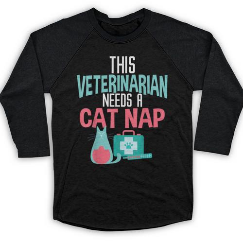 Veterinarian Graduation T-Shirt Men Women Humor Baseball Raglan Shirt - Best Gift Smart