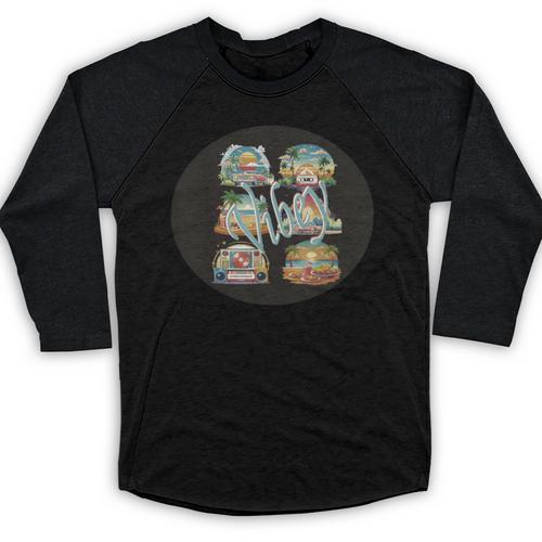 Vibey Nostalgia & Retro Charm Baseball Raglan Shirt - Figerry