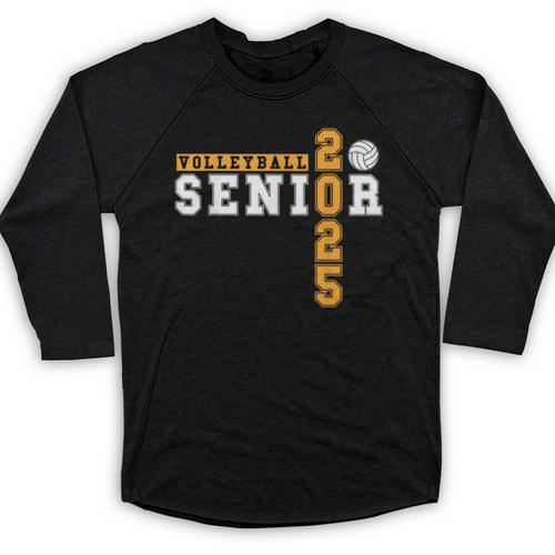 Volleyball Senior Night Volleyball Senior 2025 Graduation 8 Baseball Raglan Shirt - Best Gift Smart