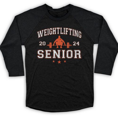 Weightlifting Senior 2024 Graduation Baseball Raglan Shirt - Best Gift Smart