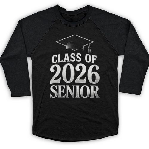 Women's Class Of 2026 Senior Graduation School College Baseball Raglan Shirt - Best Gift Smart