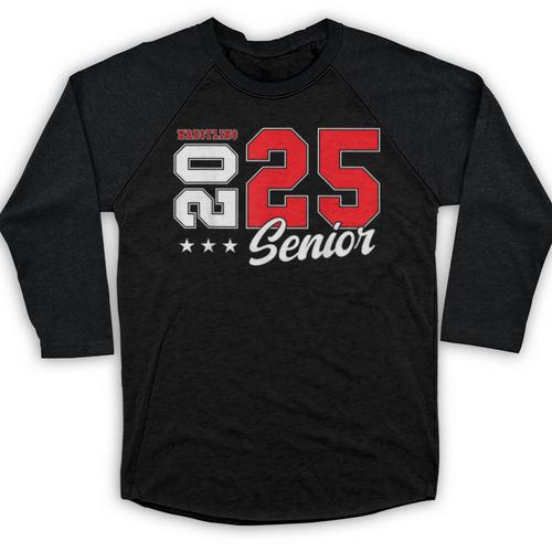 Wrestling Senior Night Wrestling Senior 2025 Graduation 75 Baseball Raglan Shirt - Best Gift Smart
