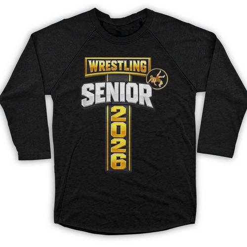 Wrestling Senior Night Senior 2026 Faith Cross Graduation Baseball Raglan Shirt - Best Gift Smart