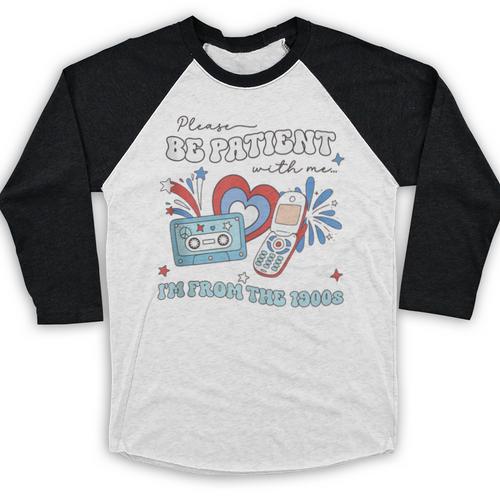 4th Of July Please Be Patient With Me I'm From The 1900s Baseball Raglan Shirt - Figerry