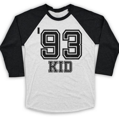'93 Kid Perfect Vintage Retro Nostalgia Gear For Year 1993 Baseball Raglan Shirt - Figerry