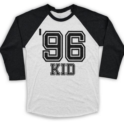 '96 Kid Perfect Vintage Retro Nostalgia Gear For Year 1996 Baseball Raglan Shirt - Figerry