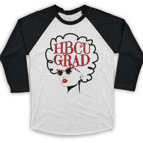 African American HBCU Grad College Graduation Baseball Raglan Shirt - Best Gift Smart