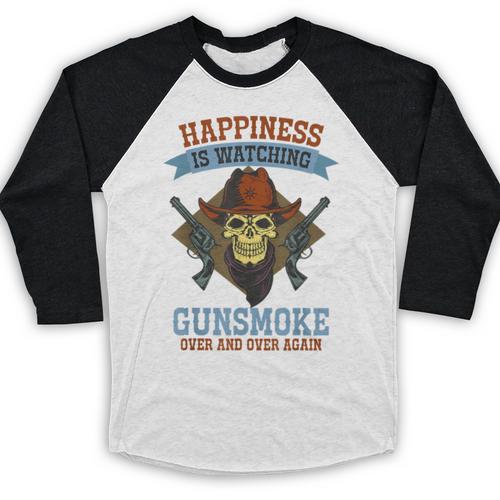 Over And Over Again Cowboys Western Nostalgia Movies Baseball Raglan Shirt - Figerry