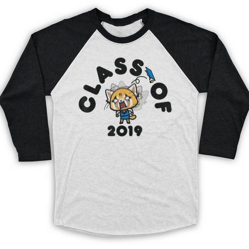 Aggretsuko Class Of 2019 Graduation Seniors Graduate Baseball Raglan Shirt - Best Gift Smart