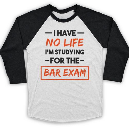 Bar Exam Tee Shirt Law School Graduation Baseball Raglan Shirt - Best Gift Smart