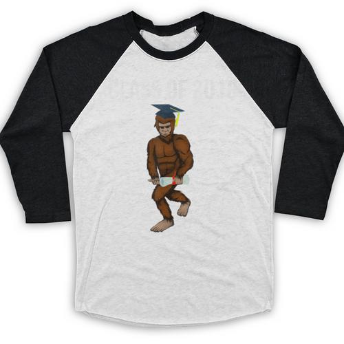 Bigfoot Graduation Shirt Class Of 2018 College Boys Baseball Raglan Shirt - Best Gift Smart