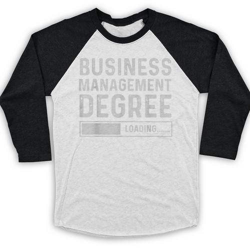 Business Management Degree Loading Graduation Baseball Raglan Shirt - Best Gift Smart