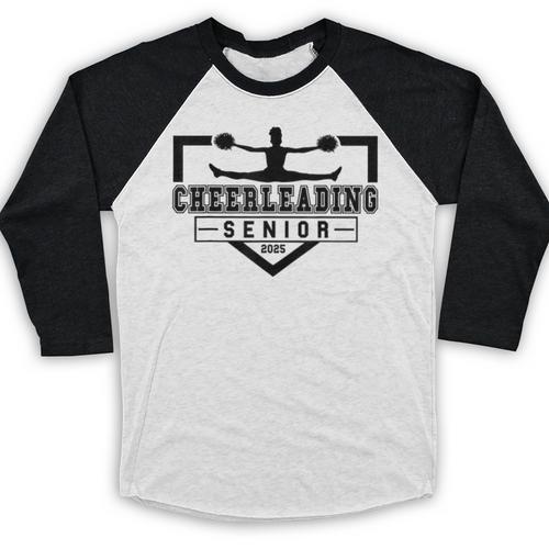 Cheerleading Senior Night Cheer Senior 2025 Graduation 30 Baseball Raglan Shirt - Best Gift Smart