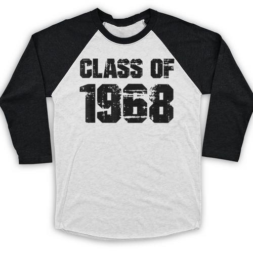 Class Of 1968 High School College Graduation Reunion Baseball Raglan Shirt - Best Gift Smart