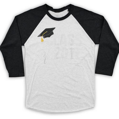 Class Of 2017 Senior Graduation Baseball Raglan Shirt - Best Gift Smart