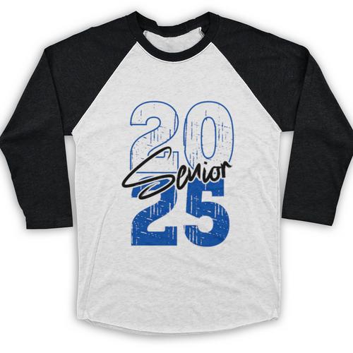 Class Of 2025 Senior Graduation 2025 Blue Baseball Raglan Shirt - Best Gift Smart