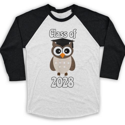Class Of 2028 TShirt Back To School Graduation Year Boy Girl Baseball Raglan Shirt - Best Gift Smart