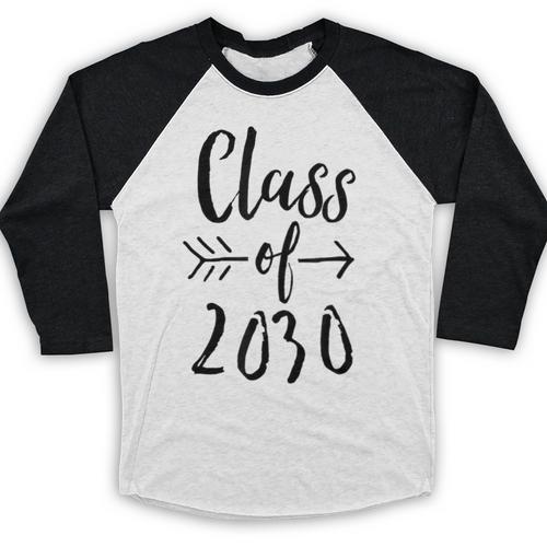 Class Of 2030 Graduation Kindergarten Seniors Baseball Raglan Shirt - Best Gift Smart