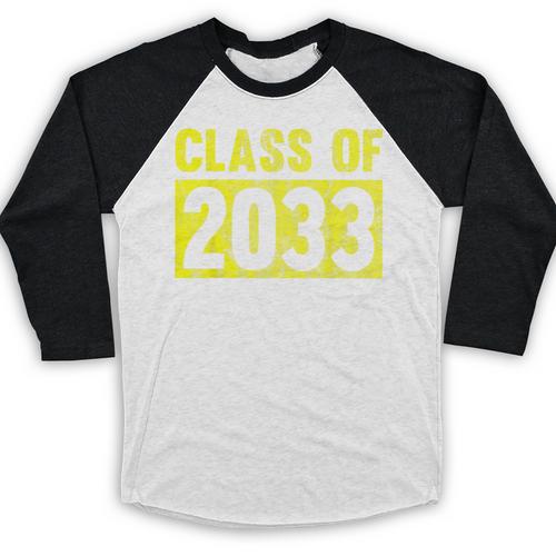 Class Of 2033 Future Graduation Tee T-Shirt Baseball Raglan Shirt - Best Gift Smart