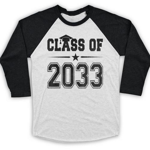 Class Of 2033 Shirt Graduation Baseball Raglan Shirt - Best Gift Smart