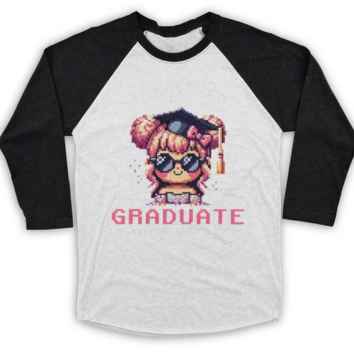 Classic I'm From The 1900s Retro Games Graduating Girl Premium Baseball Raglan Shirt - Figerry