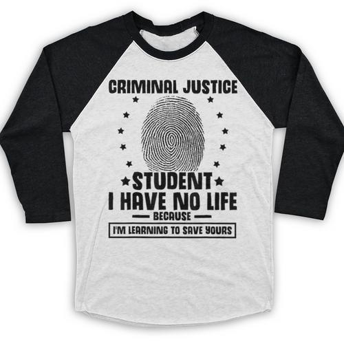 Criminal Justice School Degree Graduation Day Student Baseball Raglan Shirt - Best Gift Smart